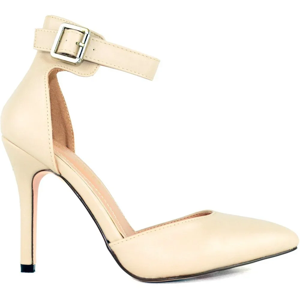 Women's High Heeled Closed Toe Stiletto - Picture 1 of 4